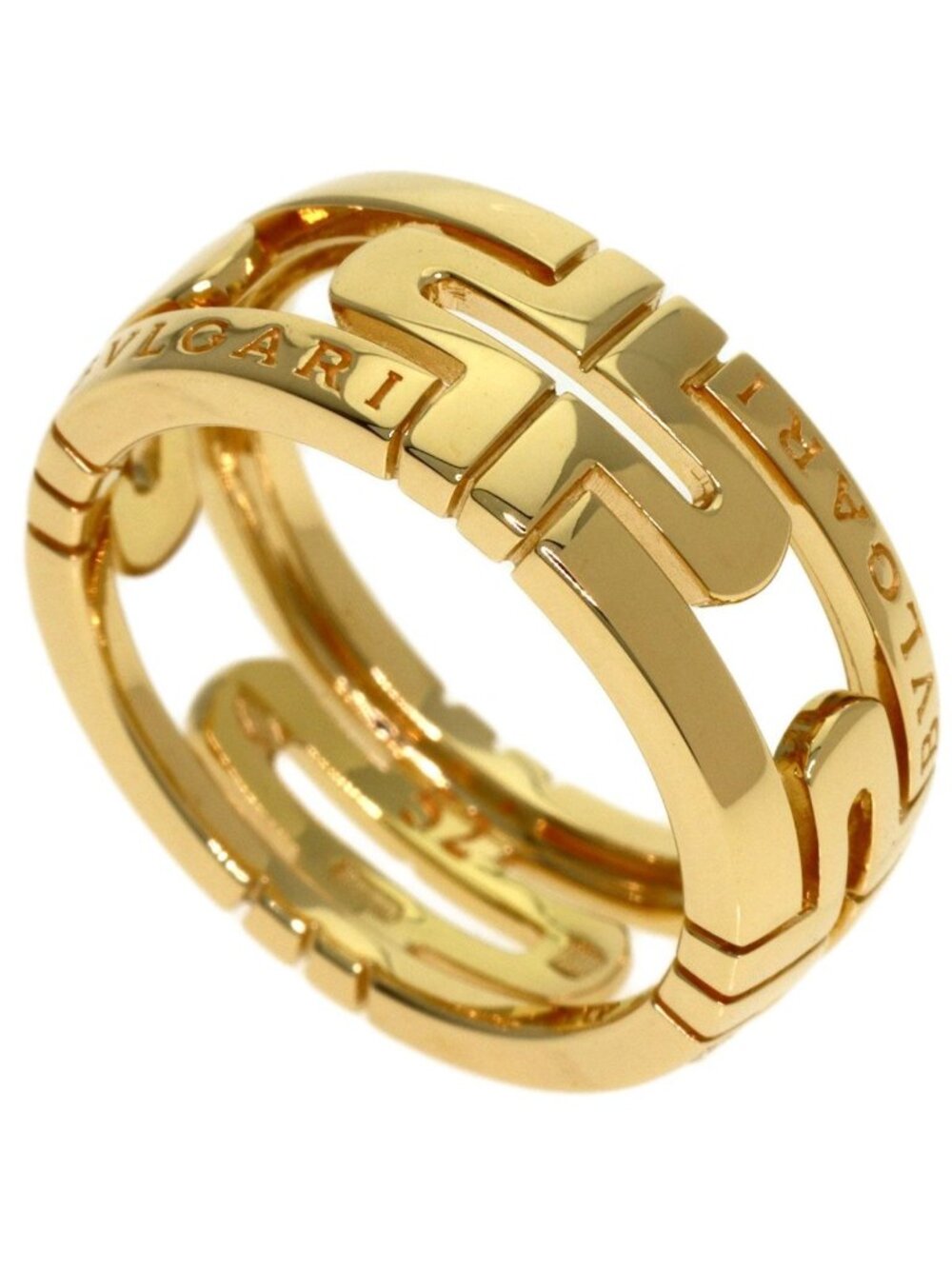 Bvlgari Parentesi Openwork 52 Ring 18k Yellow Gold
